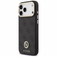 Guess 4G Strass Logo magnetinis dėklas telefonui iPhone 17 Pro Max - juodas