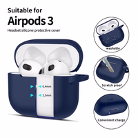 Tech-Protect silikoninis dėklas ausinėms Apple AirPods 3 - mėlynas