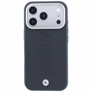 BMW Sign Centered Deboss dėklas, skirtas iPhone 18 Pro Max / 17 Pro Max, suderinamas su MagSafe – pilkas