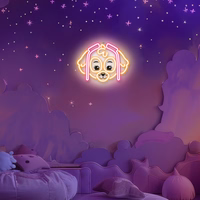 Hanging neon LED Paw Patrol on plexiglass - Skye OW-130546