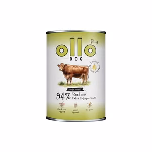 Ollo Plus Collagen Beef – влажный корм для собак с говядиной и коллагеном, 400 г