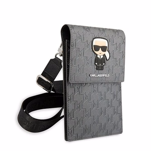Karl Lagerfeld Ikonik Karl Monograma Lopinėlių krepšys - sidabrinis