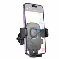 Automobilinis telefono laikiklis Hoco H75 (air vent) juodas
