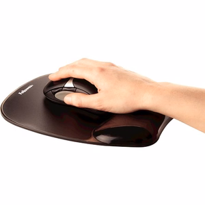 Fellowes CRYSTAL pelės ir riešo kilimėlis gelio, juodas