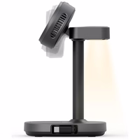 Įkrovimo stotelė Energea MagArctic Stand 4w1 Qi2 su aušinimu ir laidu grafitinis