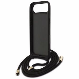 Guess 4G Big Logo Cord Stap per petį dėklas telefonui iPhone Air - juodas