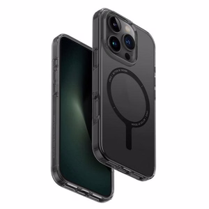 Uniq Clario dėklas telefonui iPhone 16 Pro 6.3" Magclick įkrovimas pilkas