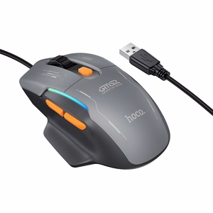 Laidinė pelė Hoco GM52 RGB Gaming juoda/pilka