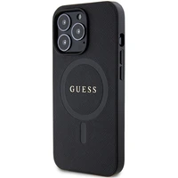 Guess GUHMP13XPSAHMCK iPhone 13 Pro Max 6.7" juodas/juodas hardcase Saffiano MagSafe