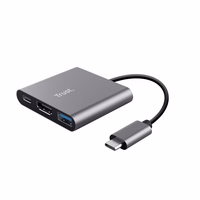Trust Dalyx USB 3.2 Gen 1 (3.1 Gen 1) Type-C Aliuminis, Juoda