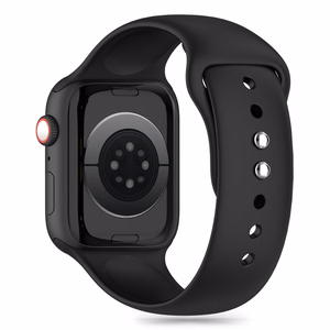 TECH-PROTECT SILICONE APPLE WATCH 4 / 5 / 6 / 7 / 8 / 9 / SE (38 / 40 / 41 MM) JUODAS