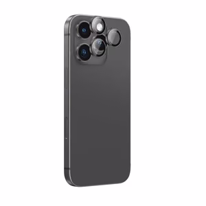 AmazingThing AR aliuminio 3 objektyvų stiklas su objektyvo rėmeliu iPhone 16 Pro / 16 Pro Max - juodas