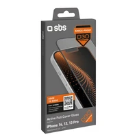 SBS grūdintas stiklas D30 su rėmeliu iPhone 13 / 13 Pro / 14