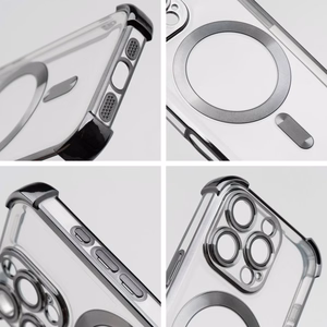 Dėklas ANTISHOCK ELECTRO IPHONE 17 Pro Max suderinamas su MagSafe juodas