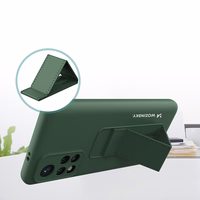 Wozinsky Kickstand Case silikoninis dėklas su stovu Xiaomi Redmi 10 juodas