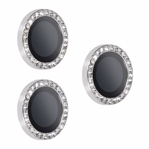 Temperuotas stiklas HARD DIAMOND kamerai (objektyvui) iPhone 17 Pro/17 Pro Max sidabro spalvos, 3 vnt.