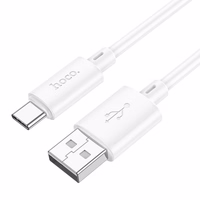 Kabelis USB-A į USB-C Hoco 3A 1 m X88 baltas