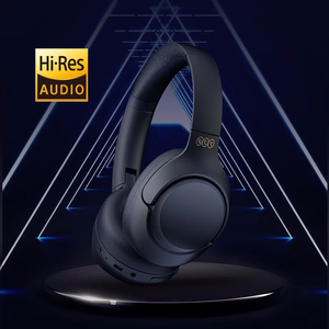 QCY H3 Over-Ear Headphones with ANC Bluetooth 5.4 Hi-Res Audio - Blue