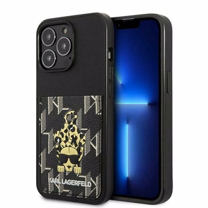 Karl Lagerfeld Karlimals Kortelės dėklas telefonui iPhone 13 Pro / iPhone 13 - juodas