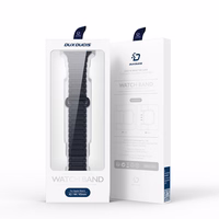 Dux Ducis dirželis (šarvuota versija) Apple Watch SE dirželis, 9, 8, 7, 6, 5, 4, 3, 2, 1 (41, 40, 38 mm) silikoninė magnetinė apyrankė mėlyna