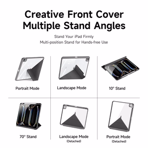 DUX DUCIS dėklas MAGI (m) su pieštuko laikymo vieta skirtas iPad Air 11" (2024/2025)/iPad Air 4/5 10.9" - juodas (m)