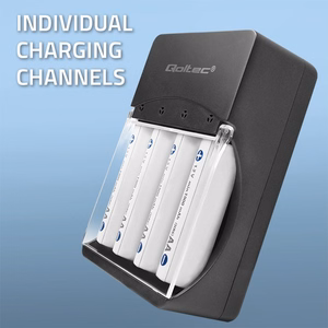 Qoltec 50653 – NiMH R03/AAA ir R6/AA akumuliatorių įkroviklis