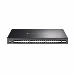 Komutatorius TP-LINK Omada TL-SG3452P L2+ 48x10/100/1000Base-T 4xSFP PoE+ 48 prievadų 384W