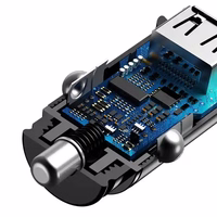 Įkroviklis automobilinis Baseus (CCALL-YD01) (2xUSB 30W) juodas