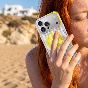 Ultra Trendy Summer dėklas Motorola Edge 70 Fusion citrinos spalvos