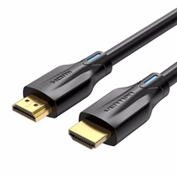 HDMI 2.1 Vention AANBF kabelis, 1 m, 8K 60 Hz / 4K 120 Hz (juodas)