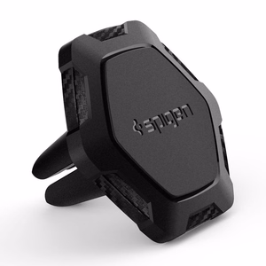 Spigen QS11 Magnetinis automobilio oro angos telefono laikiklis - juodas