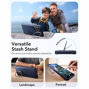 "ESR Cyber Tough Kickstand MagSafe" dėklas "Samsung Galaxy S26 Ultra" - juodas