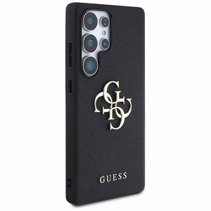 GUESS чехол SAMSUNG S25 Ultra GUHCS25LPGT4MBK (PU Grained Big 4G and Classic Logo) черный