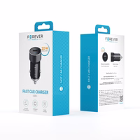 Forever CC-06 PD QC automobilinis įkroviklis 1x USB-C 20W juodas