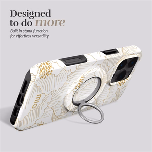 MIO White Roses Magsafe Dėklas su žiedu