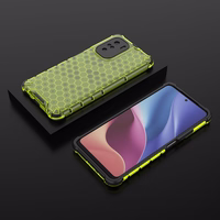 Honeycomb dėklas šarvuotas dėklas su TPU buferiu Xiaomi Redmi K40 Pro+ / K40 Pro / K40 / Poco F3 žalias