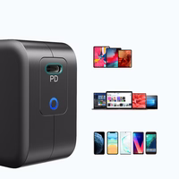 "Choetech GaN" C tipo USB sieninis įkroviklis 61W Power Delivery juodas (Q6006)