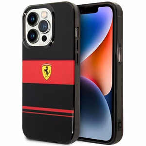 Ferrari FEHMP14LUCOK iPhone 14 Pro 6.1" juodas/juodas kietas dėklas IMD Combi Magsafe