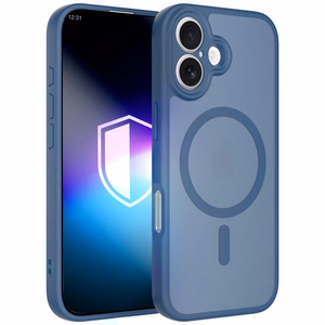 3mk Misty MagCase dėklas iPhone 16 - mėlynas
