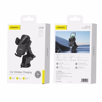 FONENG automobilinis laikiklis su belaidžiu įkrovimu CP118 15W juodas