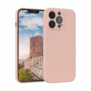 Telefono dėklas Liquid Silicone skirtas Samsung S937 S25 Edge rožinis