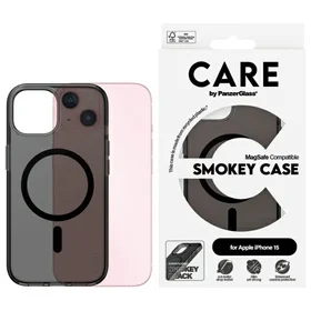 Care PanzerGlass Flagship magnetinis dėklas telefonui MagSafe iPhone 15 - juodas
