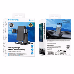 Automobilinis telefono laikiklis Borofone BH119 (dashboard) juodas