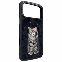 Nimmy Lucky Fashion Cat MagSafe dėklas iPhone 17 Pro juodas