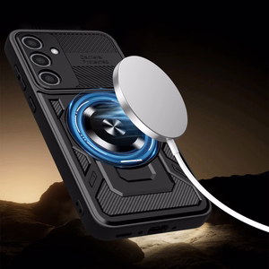 Defender Armor Mag dėklas telefonui Samsung Galaxy A55 5G juodas