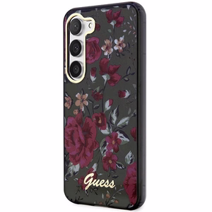 Guess GUHCS23MHCFWSA S23+ S916 žalias/kaki kietas dėklas Flower Collection