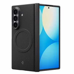 Spigen AirSkin Aramid MagFit MagSafe dėklas, skirtas „Samsung Galaxy Z Fold 8 Ultra“ – juodas