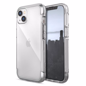 Raptic X-Doria Air dėklas telefonui iPhone 14 Plus šarvuotas sidabrinis
