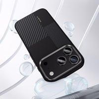 Benks Montage Magnetinė Armor Pro Kevlar Dėklas Metalinis Rėmas 600D+1500D (MA68) ant Iphone 17 Air - juodas (Kameros valdymo mygtukas)