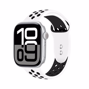Crong Duo Sport dirželis, skirtas Apple Watch 38 / 40 / 41 / 42 mm, baltas ir juodas